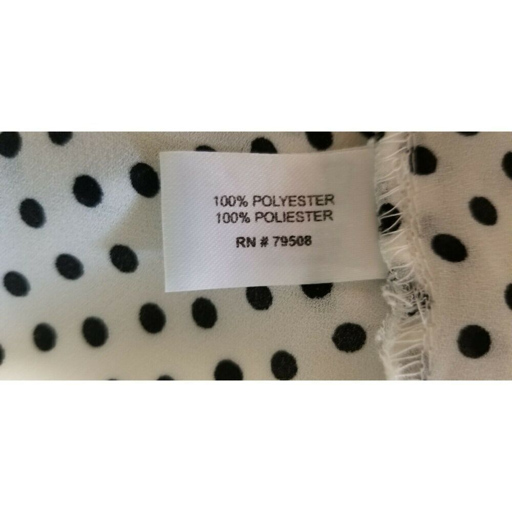 Violet & Claire Women’s White & Black Polka Dotted Sleeveless Top Size M - Picture 8 of 8